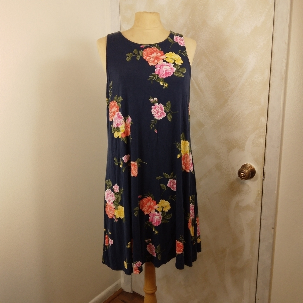 Old Navy Floral Tank Dress Size Large